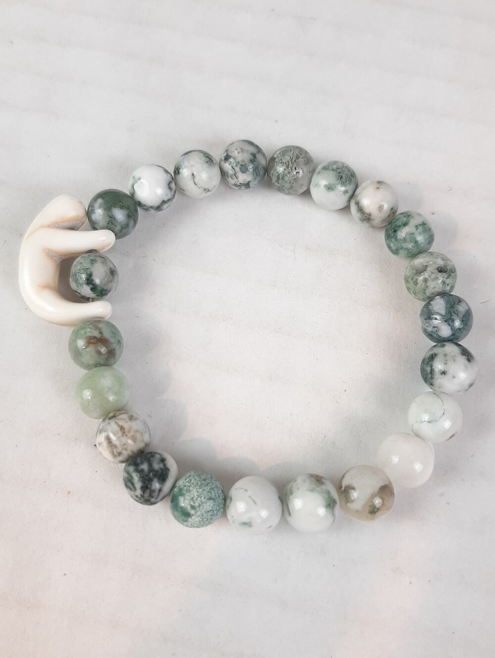 Sloth Rainforest Green Stretch Bracelet